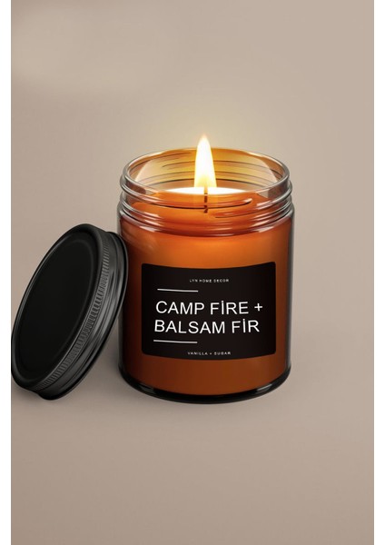 Balsam Fir Amber Kavanoz Mum 9oz