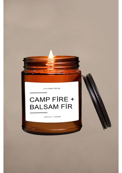 Balsam Fir Amber B Kavanoz Mum 9oz
