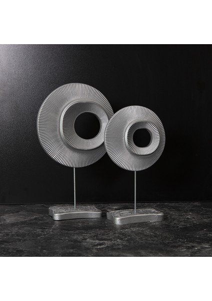 2'li Şık Dekoratif Halka Biblo