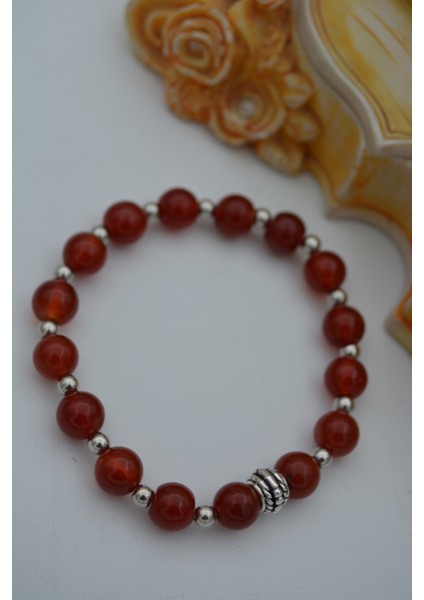 Akik Doğal Taşlı Bileklik