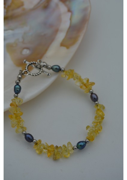 Jewellery Sitrin ve Arpa Inci Bileklik fiyatları