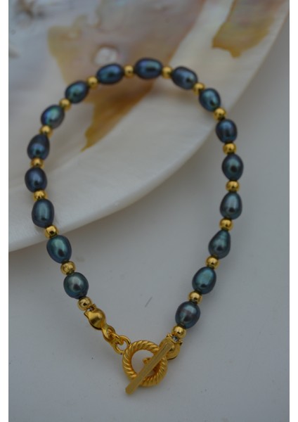 Jewellery Siyah Arpa Incili Bileklik fiyatları