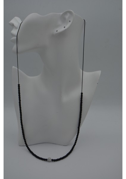 Jewellery Havlit ve Oniks Taşlı Metalsiz Kolye indirimleri