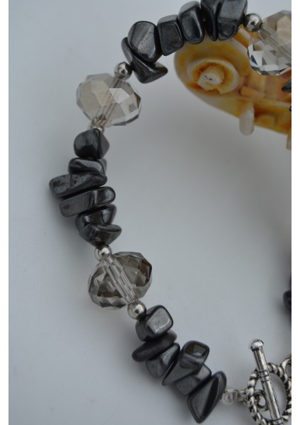 Jewellery Hematit ve Çek Kristalden Bileklik fiyatları