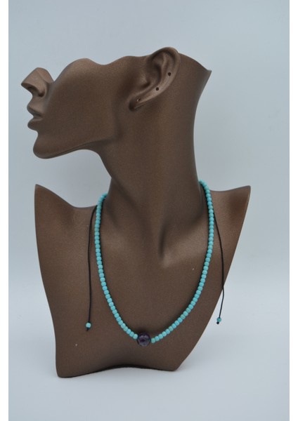 Jewellery Lapis Lazuli ve Turkuaz Doğal Taşlı Kolye modelleri