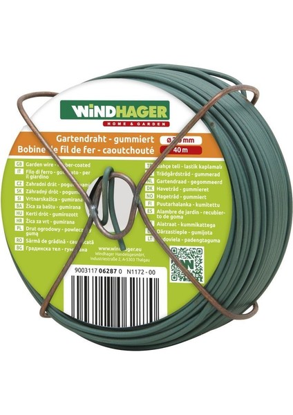 Plastik Kaplı Bahçe Teli, 40M/2MM