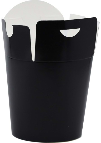 Karton Noodle ve Döner Kutusu Siyah 16 Oz