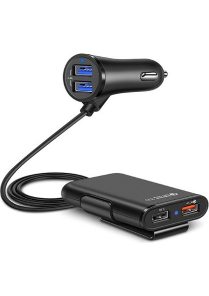 Evrensel 4 Port Usb Araç Şarj Cihazı Ön Koltuk Arka Koltuk Qc3.0 Hızlı Şarj Usb Adaptörü Araç Şarj Cihazı Için Usb Hızlı Şarj Cihazı Cihaz Hızlı Şarj (Yurt Dışından)