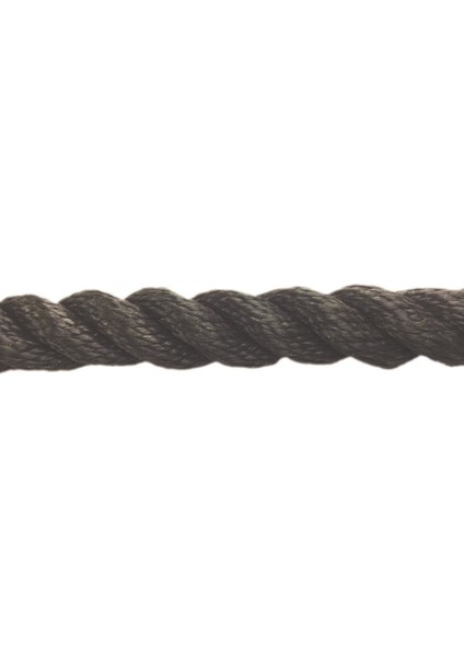 Polyester Halat 3 Kollu 22 mm Siyah