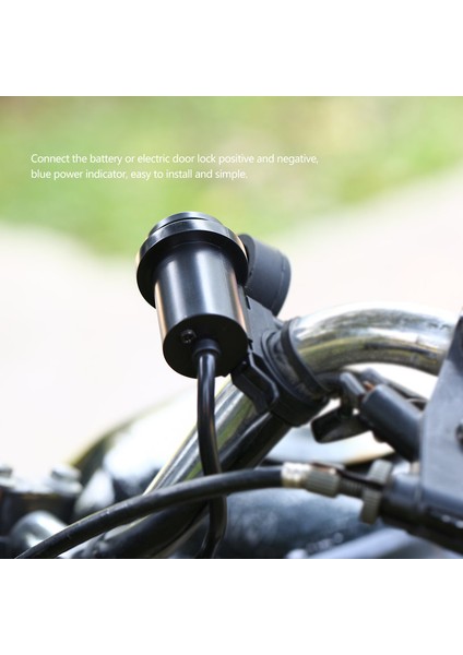 Motosiklet Siyah Silindir Şekli Çift 2 Usb Çıkışlı Soket Şarj Cihazı Güç Adaptörü - Siyah (Yurt Dışından) fırsatları