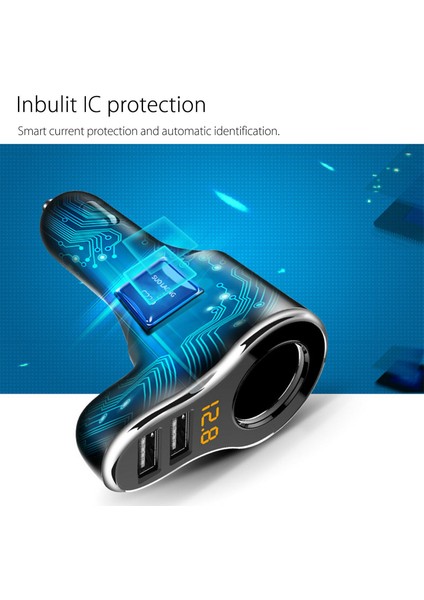Dc12 24V Çift Usb Araba L Çakmak Soket Splitter Şarj Cihazı Siyah (Yurt Dışından) fırsatları