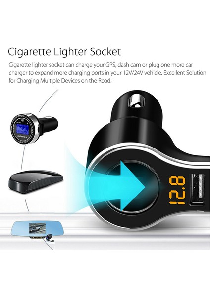 Dc12 24V Çift Usb Araba L Çakmak Soket Splitter Şarj Cihazı Siyah (Yurt Dışından) indirimleri