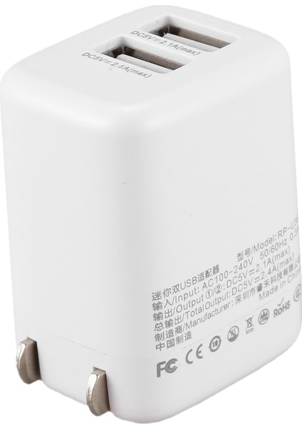 Quanbu Remax Mini Çift Usb Şarj Cihazı 5V 2.4A Hızlı Şarj Duvar Şarj Adaptörü Abd Tak Telefon Iphone Ipad Samsung Darı Huawei-Beyaz Abd Tak (Yurt Dışından) fiyatları