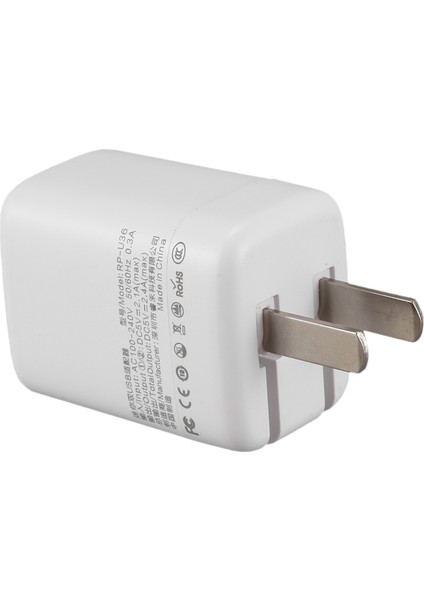 Quanbu Remax Mini Çift Usb Şarj Cihazı 5V 2.4A Hızlı Şarj Duvar Şarj Adaptörü Abd Tak Telefon Iphone Ipad Samsung Darı Huawei-Beyaz Abd Tak (Yurt Dışından) indirimleri