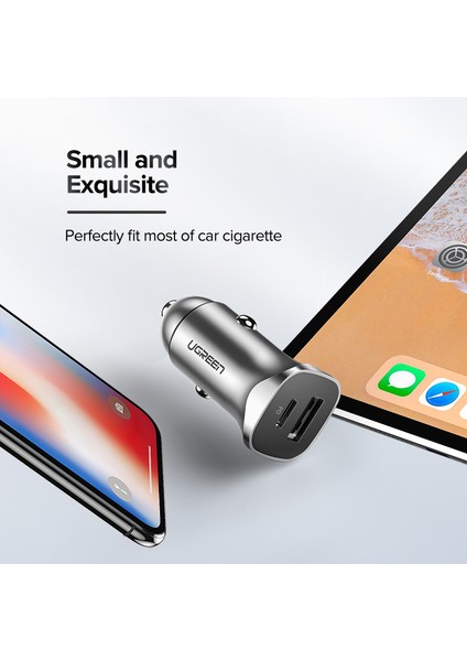 Ugreen Hızlı Şarj 4.0 3.0 Qc Usb Araç Şarj Cihazı Için Xiaomi Qc4.0 Qc3.0 18W Tip C Pd Araç Şarj İphone Uyumlu Için 11 X Xs 8 Pd Şarj Cihazı (Yurt Dışından) fiyatları