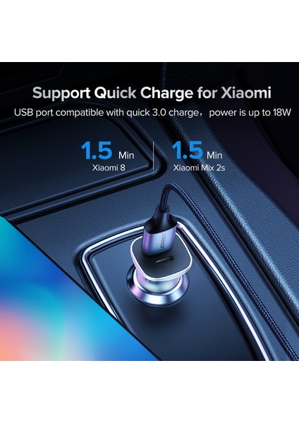 Ugreen Hızlı Şarj 4.0 3.0 Qc Usb Araç Şarj Cihazı Için Xiaomi Qc4.0 Qc3.0 18W Tip C Pd Araç Şarj İphone Uyumlu Için 11 X Xs 8 Pd Şarj Cihazı (Yurt Dışından) indirimleri