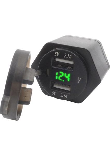Led Ekran Motosiklet Voltmetre İle Auto Car 4.2A 2 Usb Güç Şarj Soketi (Yurt Dışından) fiyatları