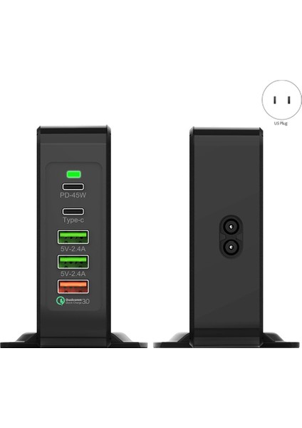 Quanbu Çoklu Usb Kablosuz Şarj Cihazı Hızlı Şarj Cihazı İphone Uyumlu X Xr Qi Kablosuz Şarj Cihazı 75W Qc 3.0 Hızlı Duvar Şarj Cihazı-Abd Tak (Yurt Dışından)