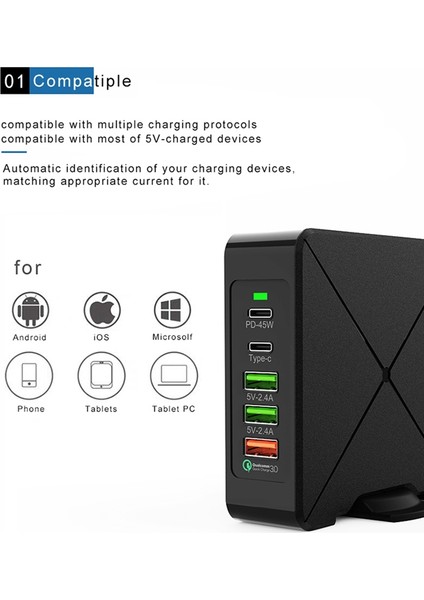 Quanbu Çoklu Usb Kablosuz Şarj Cihazı Hızlı Şarj Cihazı İphone Uyumlu X Xr Qi Kablosuz Şarj Cihazı 75W Qc 3.0 Hızlı Duvar Şarj Cihazı-Abd Tak (Yurt Dışından) fırsatları