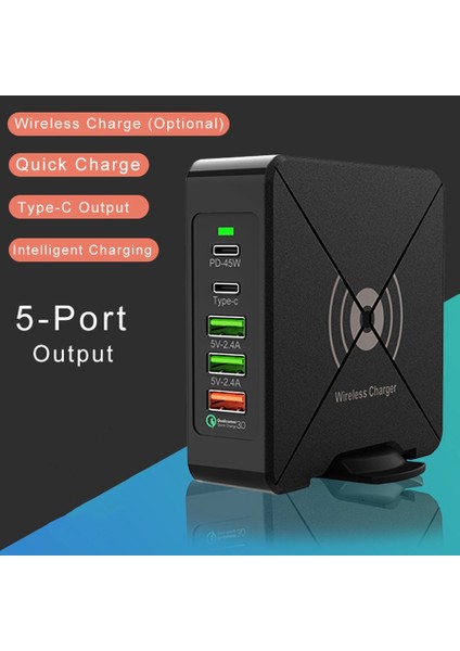 Quanbu Çoklu Usb Kablosuz Şarj Cihazı Hızlı Şarj Cihazı İphone Uyumlu X Xr Qi Kablosuz Şarj Cihazı 75W Qc 3.0 Hızlı Duvar Şarj Cihazı-Abd Tak (Yurt Dışından) indirimleri