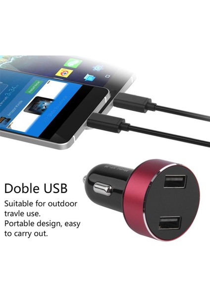Se Boynuz Şekli Otomatik Evrensel Çift Usb Araç Şarj Cihazı Hızlı Şarj Araç Içi Şarj Cihazı (Yurt Dışından) fiyatları