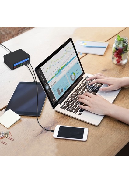 Hızlı Qc 3.0 Şarj 5 Port Akıllı Usb Şarj Istasyonu İphone Uyumlu 7 Için Hızlı Şarj Cihazı Samsung S10 Xiaomi Telefon Şarj Cihazı Abd Tak (Yurt Dışından) fiyatları