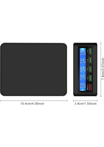 Hızlı Qc 3.0 Şarj 5 Port Akıllı Usb Şarj Istasyonu İphone Uyumlu 7 Için Hızlı Şarj Cihazı Samsung S10 Xiaomi Telefon Şarj Cihazı Abd Tak (Yurt Dışından) modelleri