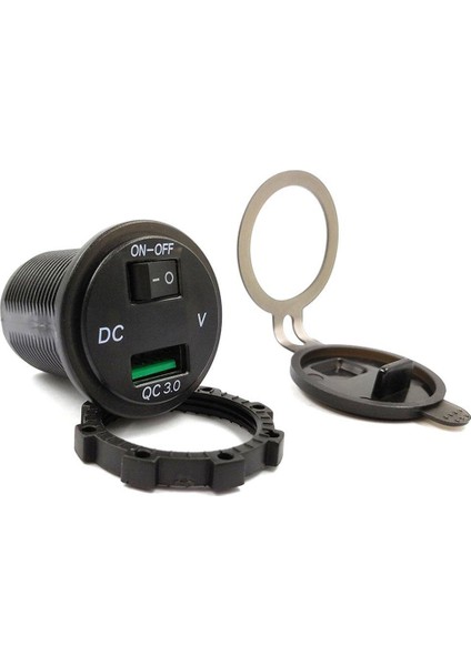 9V 12V Araç Şarj Soketi Qc3.0 Usb Bağlantı Noktası Volt Telefon Için Ekran Kırmızı (Yurt Dışından) fırsatları