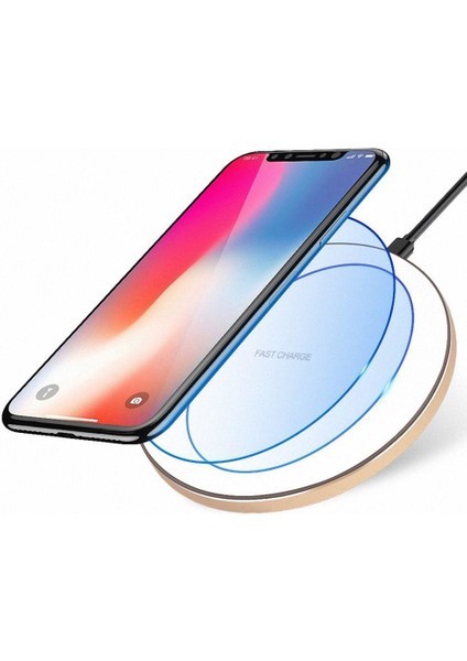 Qi Kablosuz Şarj Cihazı Android Elmalar Telefon Qc 3.0 Hızlı Şarj (Beyaz) (Yurt Dışından) fiyatları