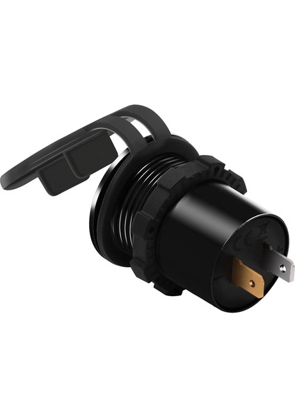 Alüminyum Alaşımlı Hızlı Şarj Qc 3.0 Voltmetre Şarj Cihazı İle Çift Usb Siyah Kabuk Kırmızı Işık Araba Motosiklet Plaj Arabası Rv Suv (Yurt Dışından) modelleri
