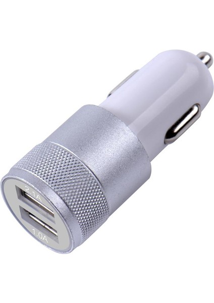 Akıllı Cep Telefonu Için Çift Usb Araç Şarj Alüminyum Alaşım Adaptörü (Yurt Dışından)