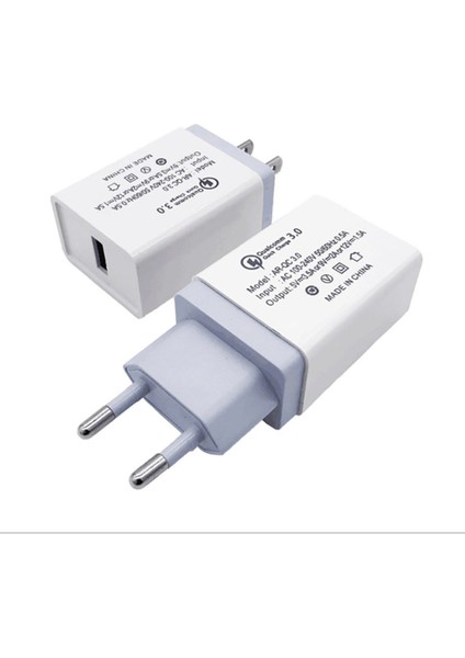 Usb Hızlı Şarj Cihazı Cep Telefonu Şarj Cihazı Adaptörü Tek Bağlantı Noktalı Seyahat Şarj Cihazı (Yurt Dışından) fırsatları