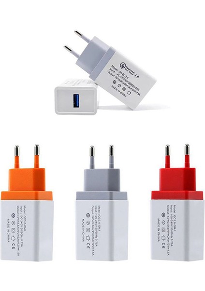 Usb Hızlı Şarj Cihazı Cep Telefonu Şarj Cihazı Adaptörü Tek Bağlantı Noktalı Seyahat Şarj Cihazı (Yurt Dışından) indirimleri