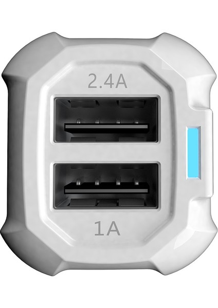 2.4A Sertifikalı Hızlı Şarj Cihazı Çift Hızlı Mikro Usb Telefon Şarj Adaptörü - Beyaz (Yurt Dışından) fırsatları