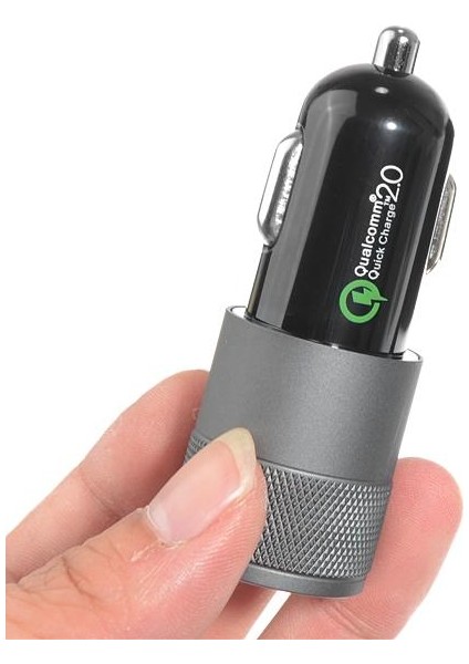 Araç Şarj Cihazı Hızlı Şarj Çift Usb Çok Fonksiyonlu Alüminyum Alaşımlı Araç Şarj Cihazı - Altın (Altın) (Yurt Dışından) fiyatları