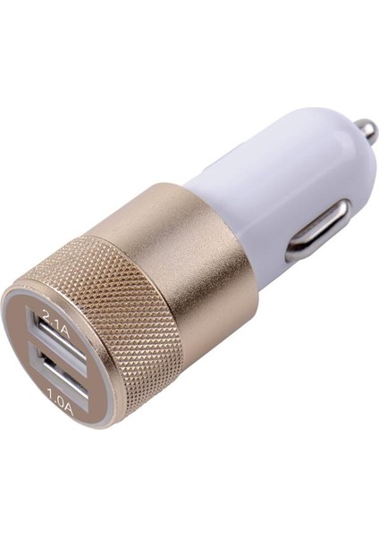 İphone Uyumlu İpad Cep Telefonu Için Mini Bullet Çift Usb 2 Bağlantı Noktalı Araç Şarj Adaptörü (Yurt Dışından)