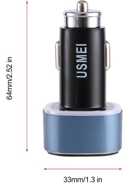 C6 Mini Çift Usb Araç Şarj Cihazı Lcd Ekran Hızlı Cep Telefonu Şarj Adaptörü (Yurt Dışından) modelleri