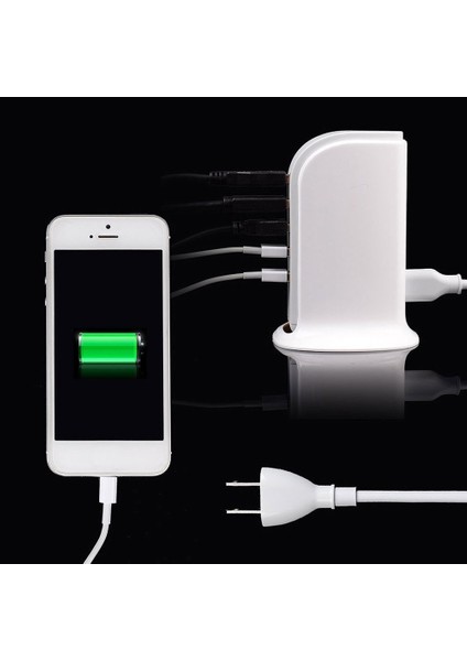 Ab / Abd / Ingiltere Tak 5V 6A 5-Usb Bağlantı Noktaları Akıllı Telefon Tablet Için Şarj Cihazı Güç Adaptörü -Beyaz Abd (Yurt Dışından) indirimleri