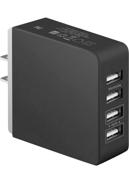 Usb Akıllı Şarj Cihazı 4 Bağlantı Noktalı Çoklu Duvar Adaptörü Cep Telefonu Cihazı Iphone Ve Android Cep Telefonları Için Hızlı Şarj (Bize Tak) (Yurt Dışından) fiyatları
