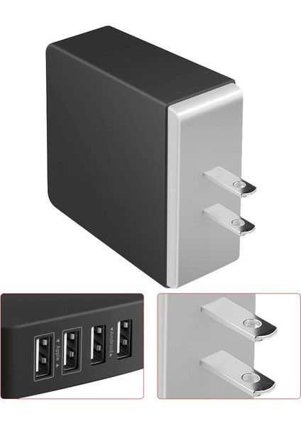 Usb Akıllı Şarj Cihazı 4 Bağlantı Noktalı Çoklu Duvar Adaptörü Cep Telefonu Cihazı Iphone Ve Android Cep Telefonları Için Hızlı Şarj (Bize Tak) (Yurt Dışından) indirimleri
