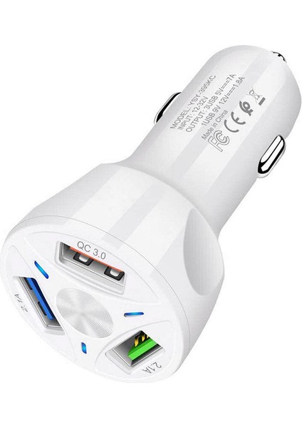 Araç Şarj Cihazı 36W 6A Qc3 0 3 Port Usb Araç Şarj Adaptörü Telefonlarla Uyumlu Ipad'Ler Kameralar (Yurt Dışından) fırsatları