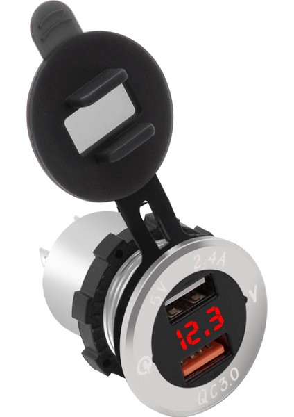 1 Adet Hızlı Şarj Qc 3.0 Voltmetre İle Çift Usb Şarj Cihazı Ve 1 Adet 45Mm Araba Tekne Tren Kornası 12V / 24V Elektronik Korna (Yurt Dışından) fiyatları