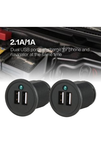 2 Adet 2.1A/1A Araç Şarj Soketi Çift Usb Bağlantı Noktalı Telefon Nator Hızlı Şarj - Siyah (Yurt Dışından) fırsatları