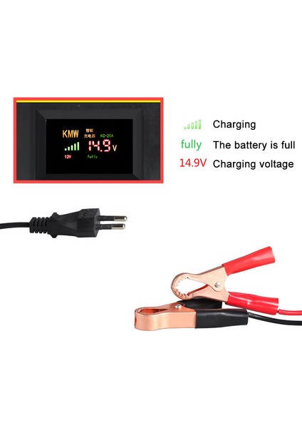12V 20A Us Akıllı 12V Volt 20A Kurşun Asit Akü Şarj ve Kontrol Cihazı (Yurt Dışından) fırsatları
