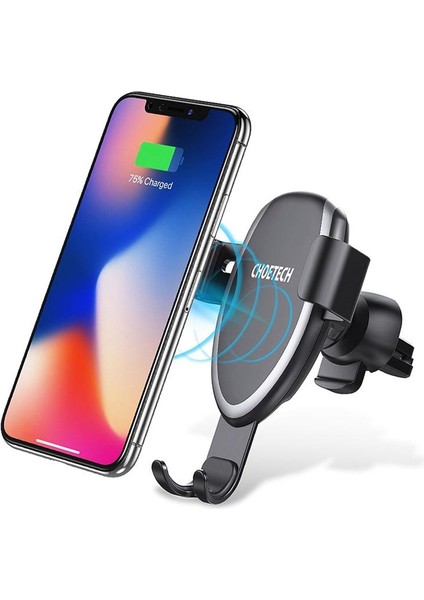 Choetech Qi Kablosuz Araç Şarj Telefon Tutucu Iphone Xs Max Xr 8 Artı Telefon Samsung S9 Için Hızlı Araç Montaj Kablosuz Şarj (Yurt Dışından) modelleri