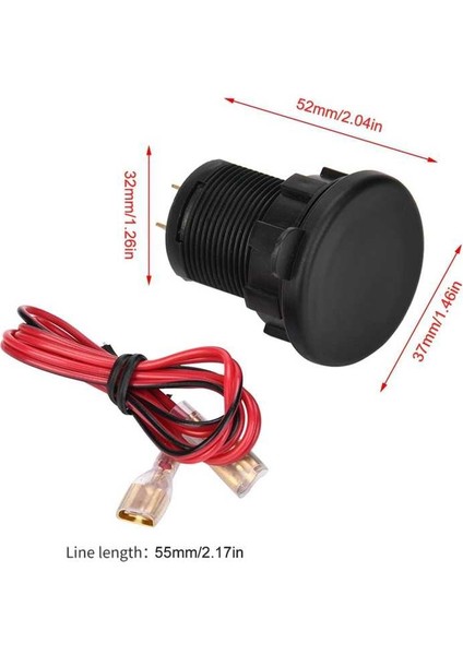 Kırmızı Led Voltmetre İle Usb Bağlantı Noktasına 2.1A Suya Dayanıklı 2İn1 Şarj Cihazı Araç Telefonu (Yurt Dışından) fiyatları