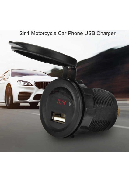 Kırmızı Led Voltmetre İle Usb Bağlantı Noktasına 2.1A Suya Dayanıklı 2İn1 Şarj Cihazı Araç Telefonu (Yurt Dışından) fırsatları