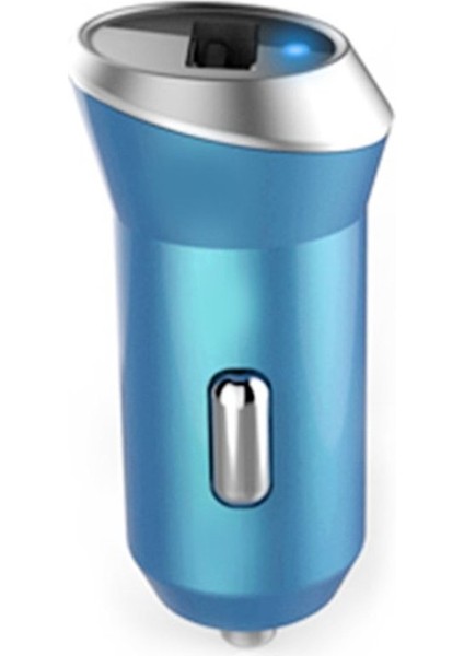 Fashion 5V/1A Tek Usb Araç Şarj Cihazı Qc2.0 Hızlı Şarj Beyaz Gümüşi Geri (Yurt Dışından)
