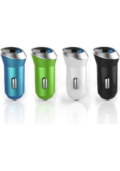 Fashion 5V/1A Tek Usb Araç Şarj Cihazı Qc2.0 Hızlı Şarj Beyaz Gümüşi Geri (Yurt Dışından) modelleri