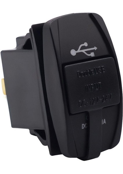 Ef Çift Usb Şarj Soketi 12 Volt Fiş Jack Panel Montajlı Tekne Araba Kamyon Rv Oto (Yurt Dışından)